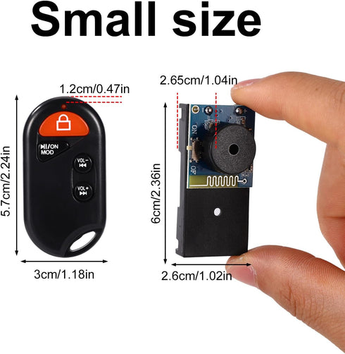 BTFO 2pcs Hidden Cricket Voice Maker, Black Prank Funny Office Prankster Stuff Beeping Noise Sound Prank Device