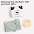 BubblePanda Set 35 35 Inch Rayon Made from Bamboo Newborn Swaddle Blanket with Matching Beanie, Super Soft Stretchy