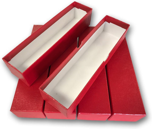 Guardhouse 9" Single Row Storage Box for 2" Paper and Plastic Coin Holders, 5 Pack, Red