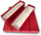 Guardhouse 9" Single Row Storage Box for 2" Paper and Plastic Coin Holders, 5 Pack, Red
