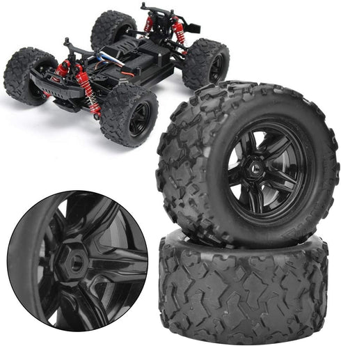 Pilipane 2pcs Wheel Tire Replacement for HS 18301 18302 18311 18312 1/18 RC Car Accessories