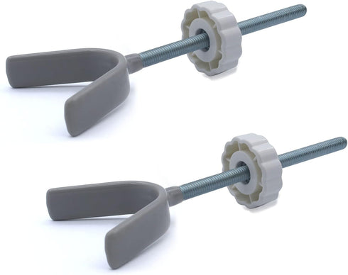 Baby Gate Banister Adapter Y-Spindle Rods - Pressure Mounted Baby and Pet Safety Gates, Extra Long Screws (Y-Grey-2