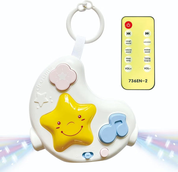 cxjoigxi White Noise Machine and Baby Soother with Remote, 108 Lullaby Music, Soothing