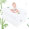 Ruili Rayon Bamboo Viscose Waterproof Crib Mattress Protector, 2 Pack Quilted Fitted