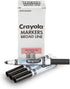 Crayola Washable Markers - Black (12ct), Kids Broad Line Markers for Classrooms & Teachers