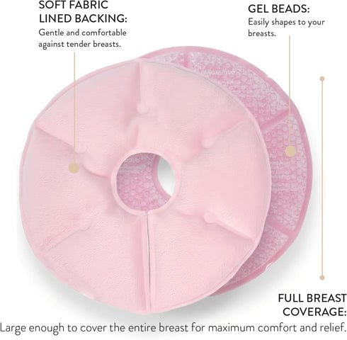 Packs 2 Packs Hot and Cold Breast Ice | Breastfeeding Essentials, Works with Most Pumps | Helps Relieve Engorgement