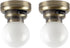 Waldosia 1:12 Scale Dollhouse Miniature Brass LED Ceiling Light Set