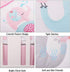 Luxanna Set 3 Sets Crib Bedding Pieces Baby Nursery Bedding with Baby Comforter,Crib Fitted Sheet, Crib Skirt (Pink)