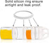 BeneLabel Stackable Food Storage Containers - BPA-Free Tritan, Leakproof & Dishwasher Safe, 31 oz (White)