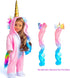 18 Inch Doll Clothes Unicorn Onesie Pajamas Rainbow Color Hair Bow Clips Costume Fits 18 Inch Doll (Doll Not Included)