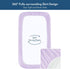 Magik & Kover 4 Pack, Set Mini Crib Sheets Girl Baby Crib Sheet for Mini Crib Mattress and Playard Mattress, Soft