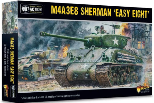 Warlord Games M4A3E8 Sherman Easy Eight - 1:56 Scale Model Tank for Bolt Action World War 2 Miniatures.