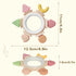 Hooku 6-12 0-6 Silicone Teethers for Babies Months, Teething Toys for Babies Months, Baby Fruit Teethering Rings, BPA