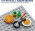 City Food Accessories - Building Block Friends Animals Bricks, People House Kitchen Farm Restaurant MOC Pieces Parts