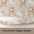 Wicbfdfv Cute Bears Rainbow Bows Nursing Pillow Cover Ultra-Soft Comfortable for Baby Girls Boys Bear Cloud Hearts