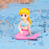 MAOMIA Miniature Mermaid Figurines, 4 Pcs Mini Toy Figure Collection for Birthday Cake Toppers and Decoration