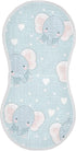decor gift Cotton Muslin Burp Cloths Soft Touch Cartoon Cute Blue Elephants Baby Feeding