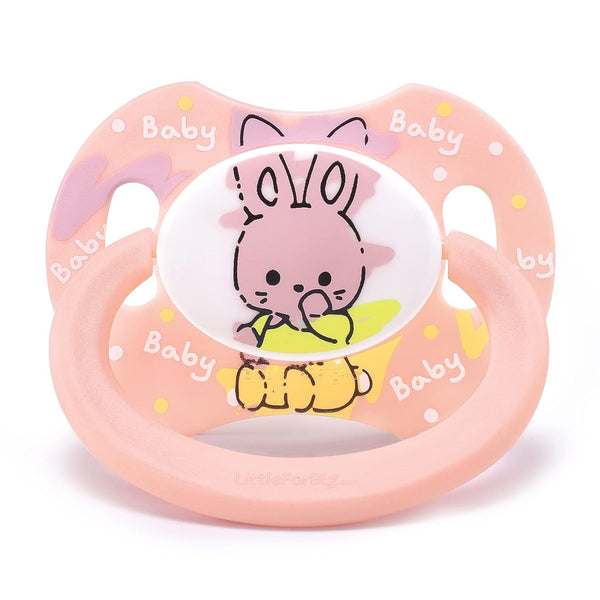 LittleForBig Bigshield Generation-II Adult Sized Pacifier Baby Cuties Pattern Pink Bunny