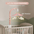 Mkcxcol 35 3 Crib Mobile for Girls - Pink and White Unicorn & Weather Theme, Mobile for Crib with Lullabies & Modes