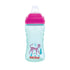 2 Pack 12oz, 12+ 2 Pack, Nuby No Spill Printed Thirsty Kids No-Spill Sip-it Sport Cup with Soft Spout and Lid - Months
