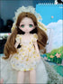 Anime BJD Doll 1/7 SD Dolls, 9 Inch 18 Ball Jointed Doll, DIY Toys with Clothes, Best Gift for Girls Kids