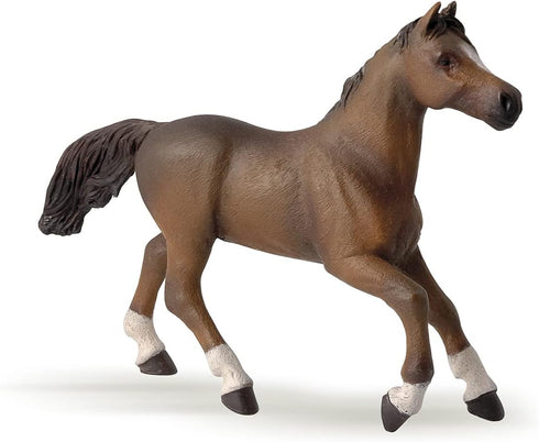 Papo Hand-Painted Figurine - Horses, Foals and Ponies - Anglo-Arab Mare Figure 51075 - Collectible for Children