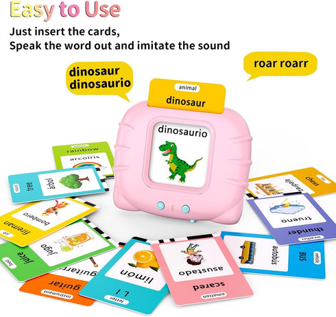 520 2 3 4 5 6 2-6, Eaever Bilingual Spanish English Sight Words Talking-Flash-Cards, Valentine's Day Gift Birthday