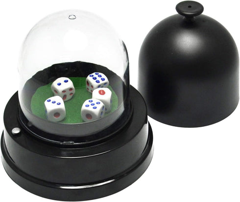 Gikfun Automatic Lucky Dice Roller Cup Set with 5 Dices for Family Party Games EK1883