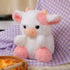Cow Plush Toy, 7.8 Inches, Cartoon Cute Pink Cow Plush Pillow Stuffed Animal