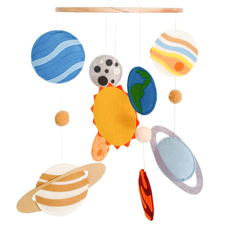 Solar System Mobile for Crib, Space Mobile Planet Mobile for Boys Girls,