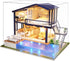 Spilay Dollhouse Miniature with Furniture - DIY Wooden Crafts Doll House Kit, 1:24 Scale Creative Room Gift with Music