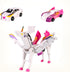 ZIYIME Magnetic Transforming Cars Toy, Collision Transforming Car Robot Toys, Automatic Deformation of