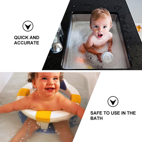 Kisangel Bath Thermometer Penguin Shape Water Temperature Gauge, Safe Floating Bath Thermometer for Pool and Bathtub