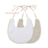 GZMM Baby Bib for Girls, Reversible Waterproof Handmade Cotton Drool Bib 0-12 Months, 2 Pack (Floral Mult-9)