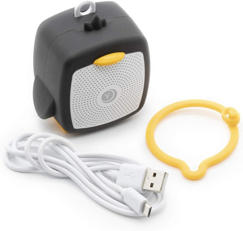 Yogasleep Pocket Baby Soother Penguin - White Noise Machine with 6 Soothing Sounds & Timer for Better Sleep