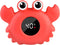 Kronabelle Floating Crab Bath Thermometer, LCD Display, Waterproof Temperature Sensor, Red