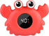 Kronabelle Floating Crab Bath Thermometer, LCD Display, Waterproof Temperature Sensor, Red
