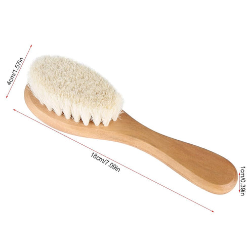 Brush, Baby Hair Brush Head Massage Grooming Comb with Wooden Handle Soft Baby Hair Brush Baby Brush for Infant