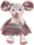 Plush Mouse Stuffed Animal Ballerina Doll, 15.5 Inches Ballet Dance Recital Gift for Girls (Gray)