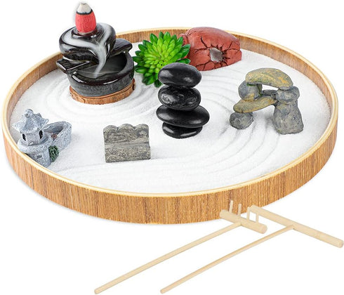 Set of 15 Zen Sand Garden for Desk, DIY Zen Garden Tabletop