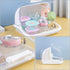 Ipetboom Countertop Baby Bottle Drying Rack with Anti- Cover Bottle Storage Box Organizer Portable Kitchen Cabinet