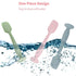 3 Pack Baby Diaper Cream Spatula Applicator, Soft Silicone Butt Paste Spatula with Suction Cup Base