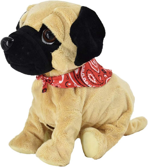 8 18+ WEofferwhatYOUwant Pug Daddy - Interactive Plush Robot Dog Toy for Toddlers - Touch & Sound Activated, Realistic