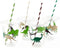 Dinosaur Birthday Cups, Kids Party Supplies, Birthday Favor Cups, Plastic Disposable Cups with Lids and Straws, Set of