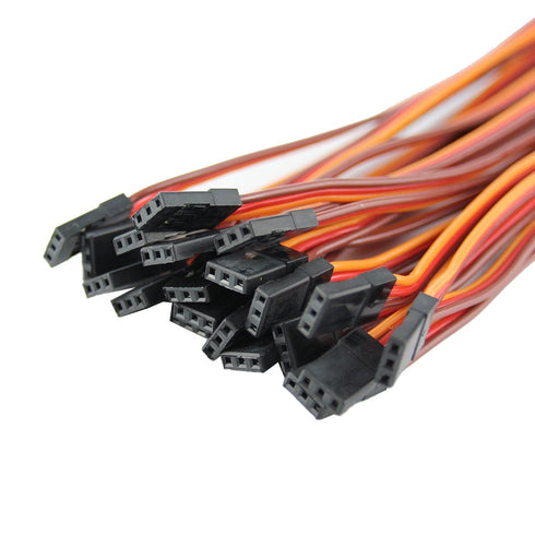 20pcs Male to Male Lead Plug Servo Extension Wire Cable Line, 5.90inch 22awg, 60 Cores for RC Model Aircraft Futaba JR