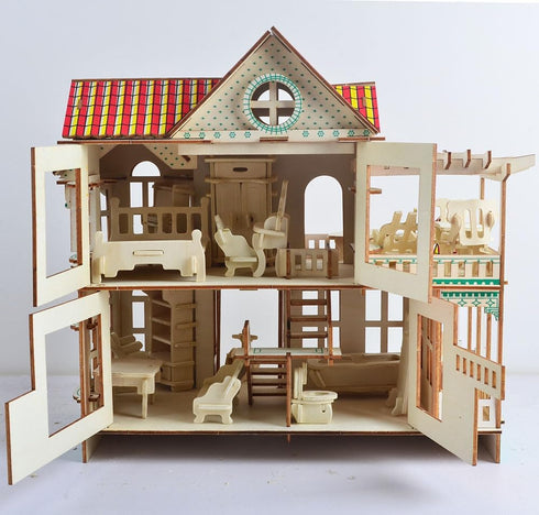 1:20 34Sets Sets) NWFashion Scale Wooden Piecese Furnitures for Dollhouse(Furniture