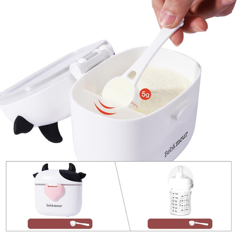 Bebamour Baby Formula Dispenser On The Go, Formula Container to Go, Formula Holder for Travel, Candy Fruit Snack