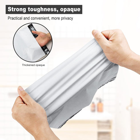 100 Pack Plastic Bags for Adult Diaper Disposal Handle Adult Diaper Disposal Self-Adhesive Strips to Seal in Odours