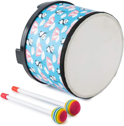 8 inch 8" Kids Floor Tom Drum Toddlers: Baby Music Toys Percussion Instrument Child Drums - Montessori Toys Wooden Drum