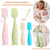 4 Pack Brush(2 2 3 Diaper Cream Spatula with Case, Soft Baby Butt Spatula baby diaper cream Applicator,Silicone Diaper